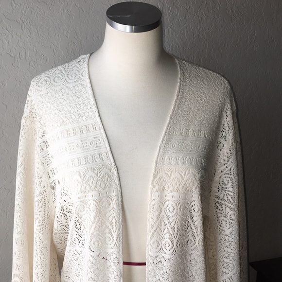 Crochet Lace Kimono - Picture 2 of 5